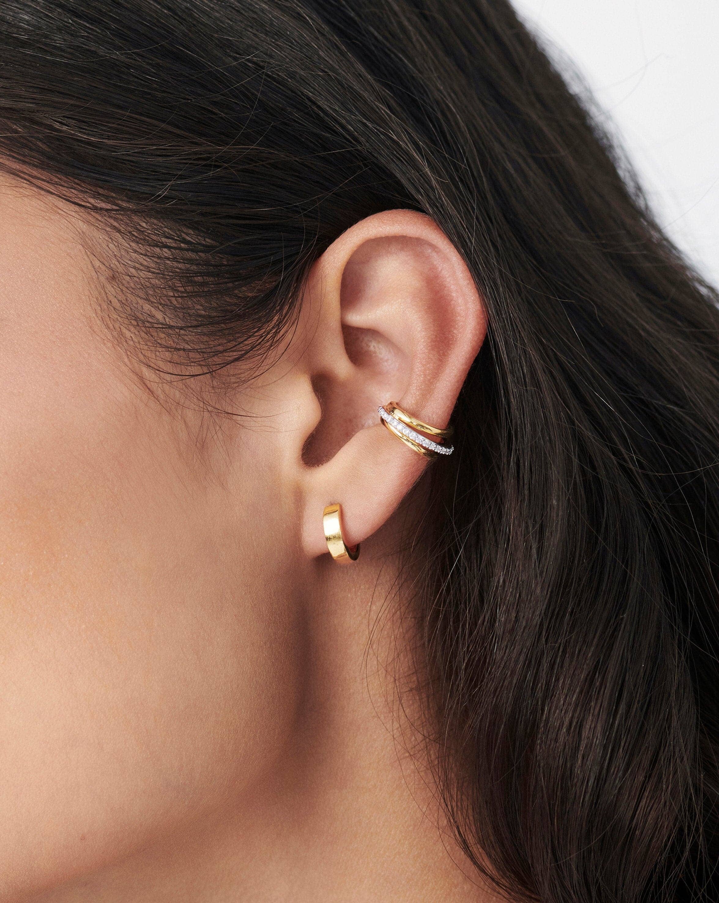Celestial Pave Ear Cuff | 18ct Gold Vermeil/Cubic Zirconia - Image 2