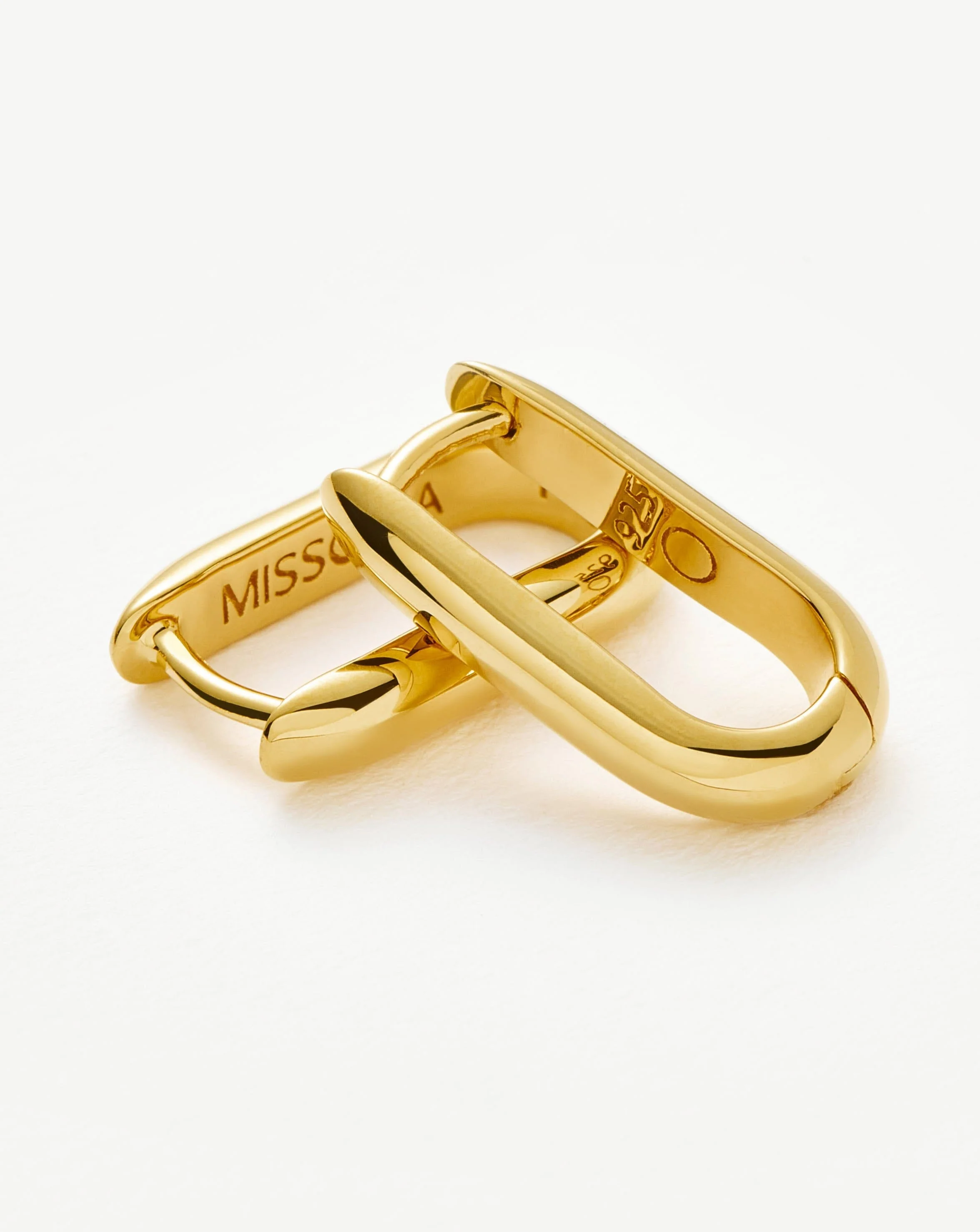 Classic Ovate Hoop Earrings | 18ct Recycled Gold Vermeil on Recycled Sterling Silver - Image 4