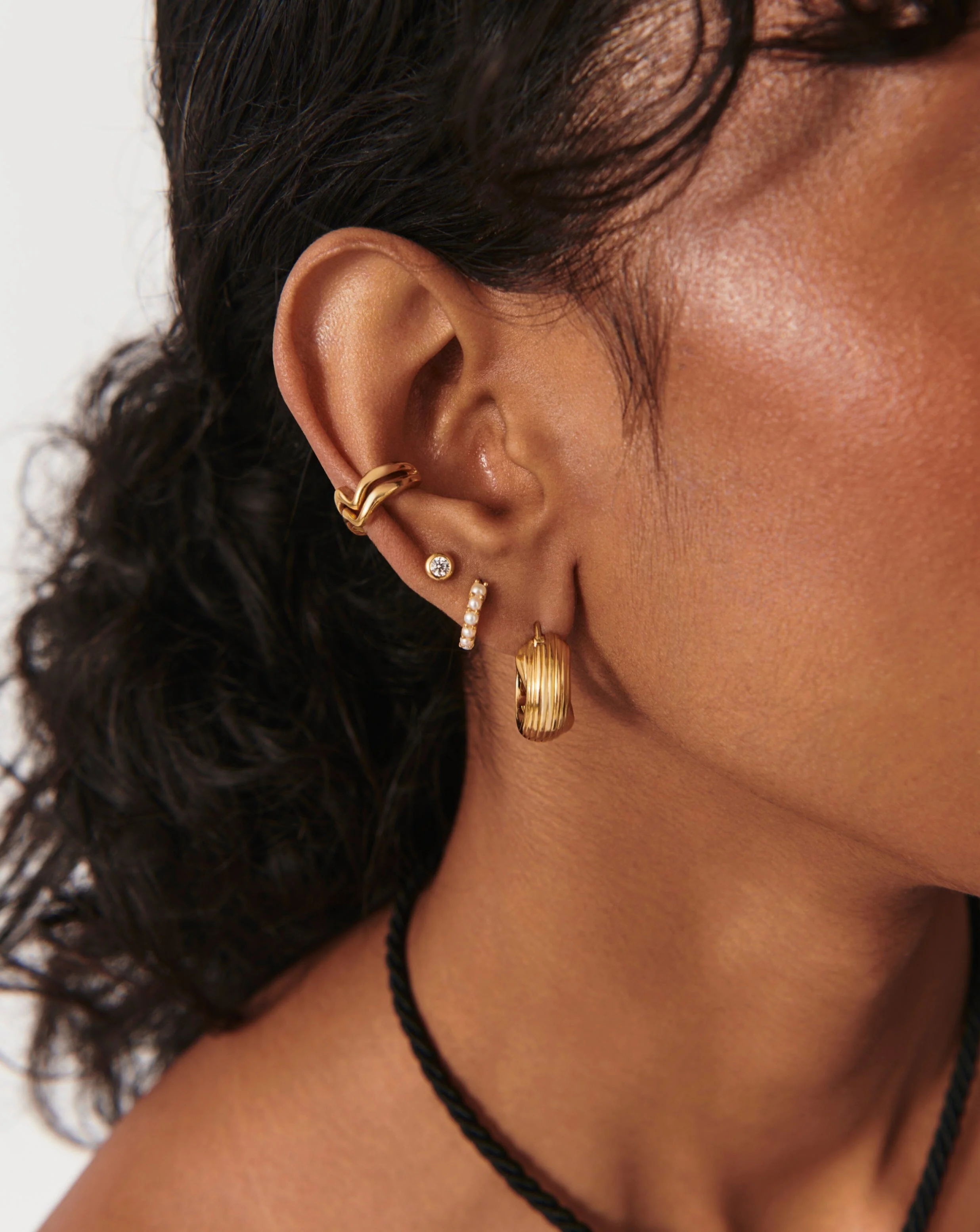 Classic Stone Stud Earrings | 18ct Gold Vermeil/Cubic Zirconia - Image 6
