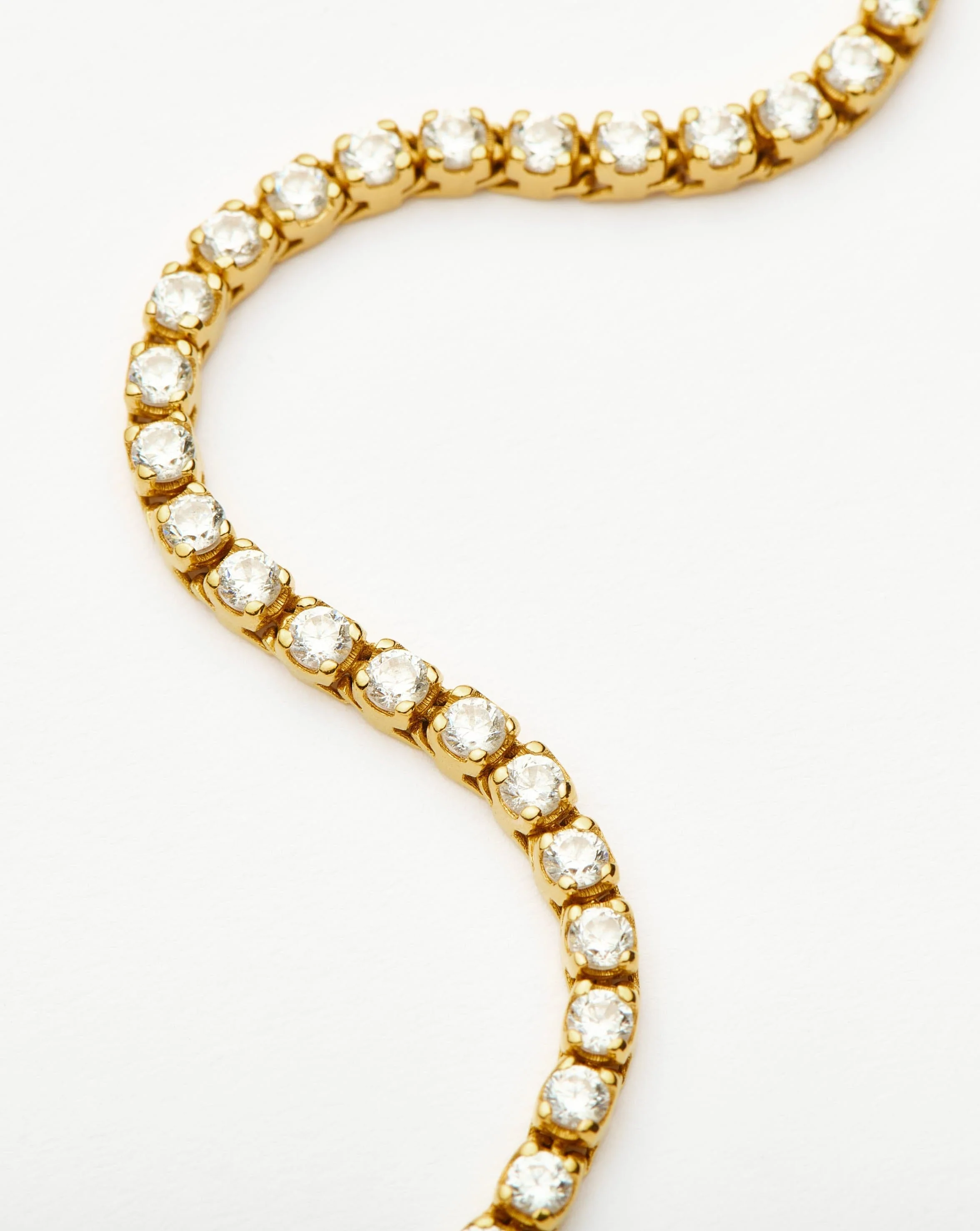 Classic Tennis Bracelet | 18ct Gold Vermeil Cubic Zirconia - Image 3