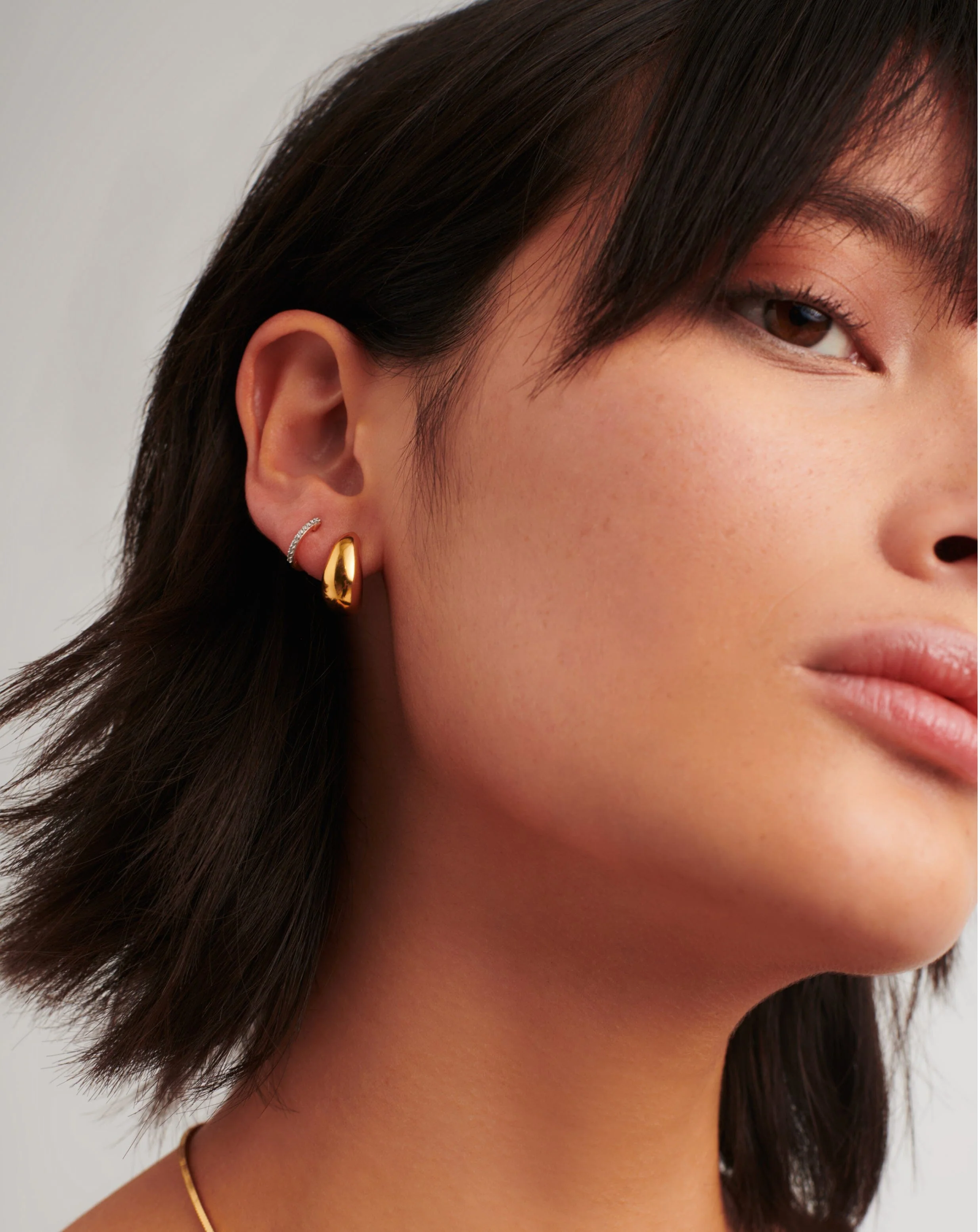 Dome Pave Earring Set - Image 3