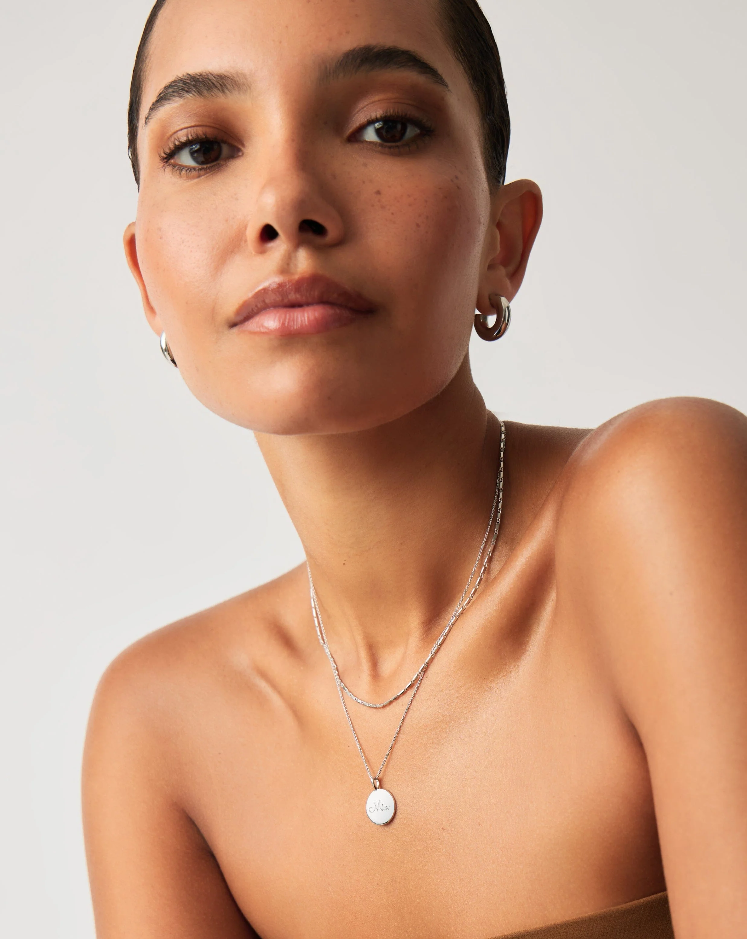 Engravable Round Necklace | Sterling Silver - Image 3