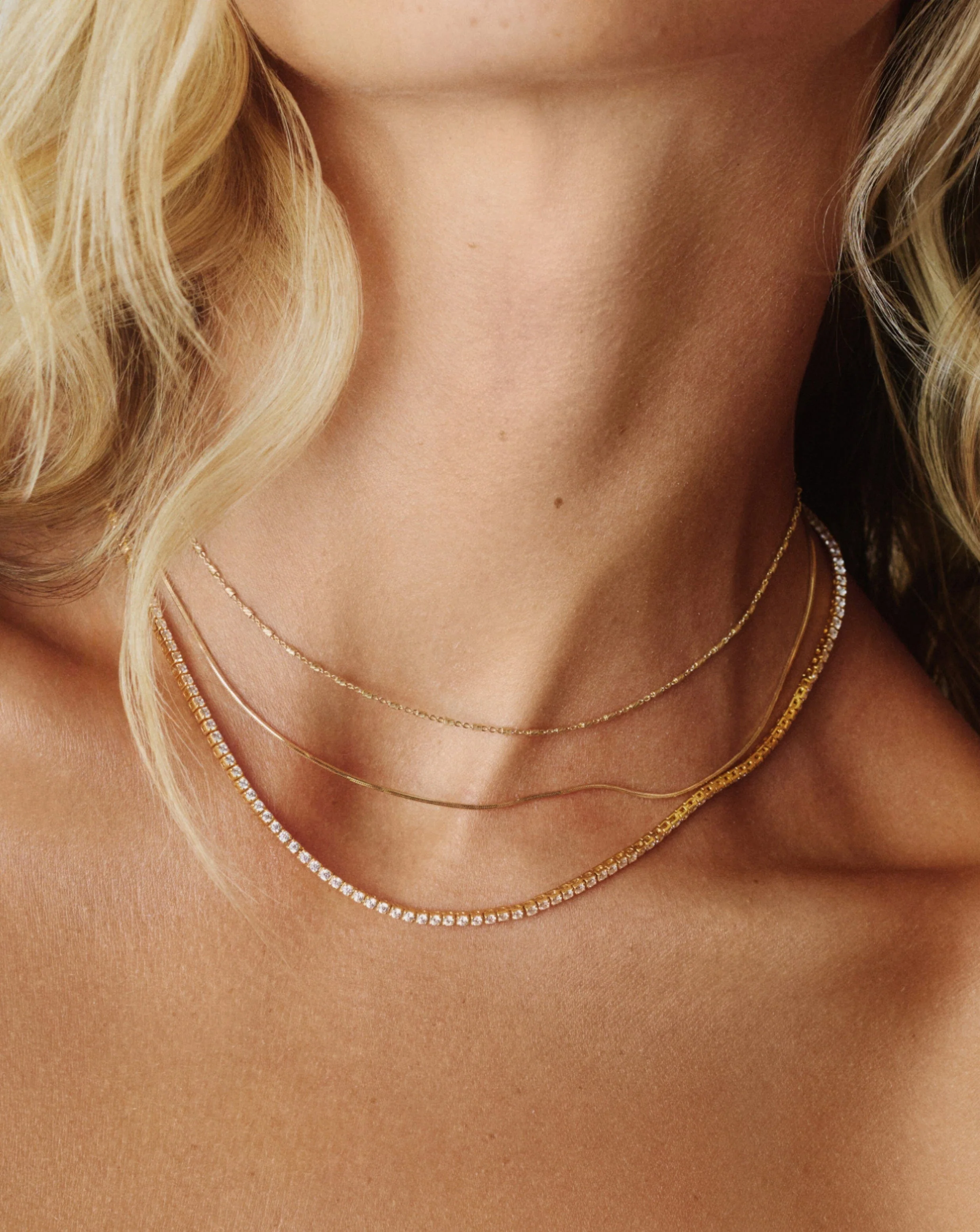 Solid Gold Diamond Tennis Necklace | 14ct Solid Gold Diamond - Image 5