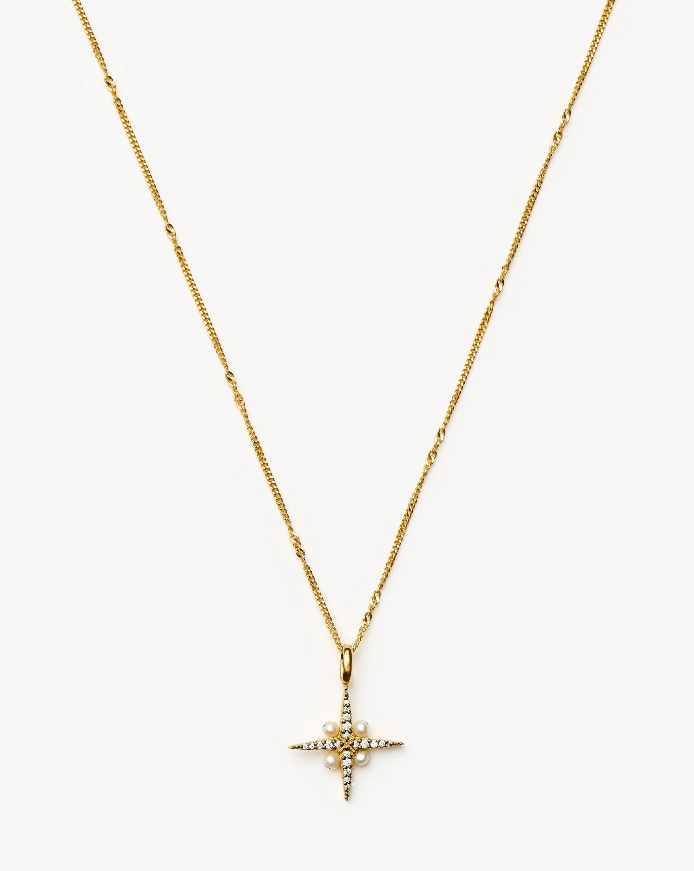 Harris Reed North Star Pearl Necklace | Gold/Pearl - Image 4