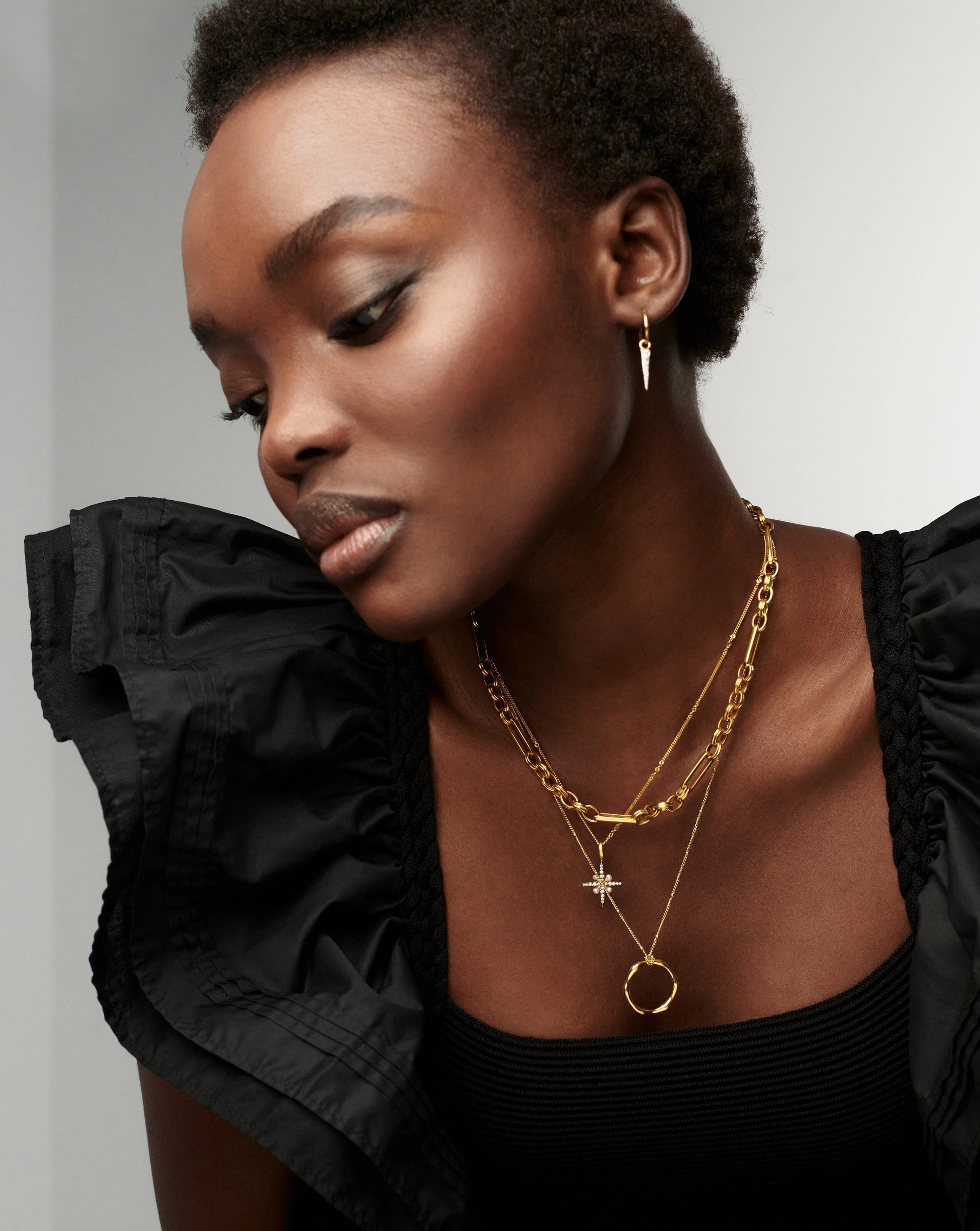 Harris Reed North Star Pearl Necklace | Gold/Pearl - Image 6
