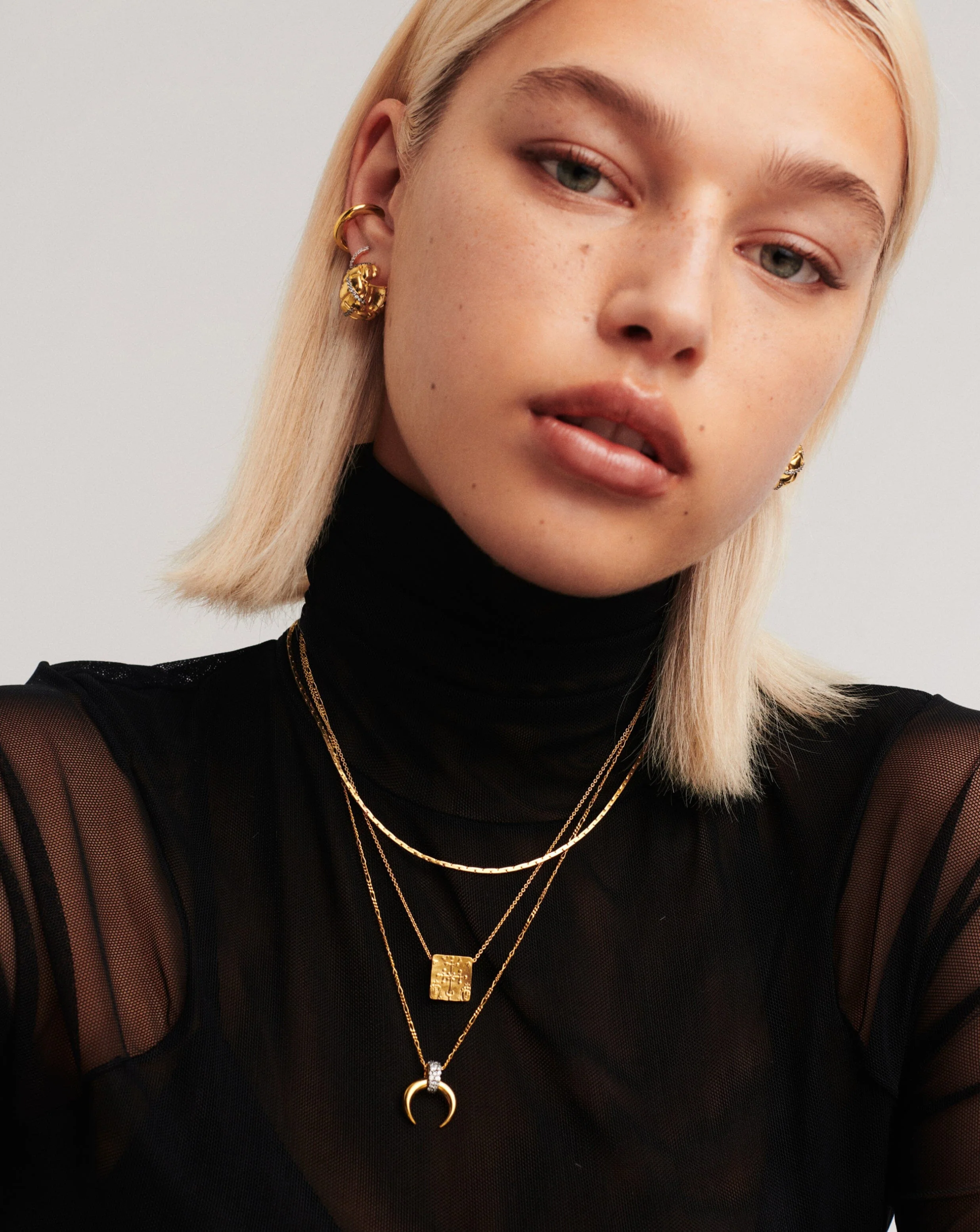 Lucy Williams Byzantine Square Coin Pendant Necklace | 18ct Gold Vermeil - Image 2