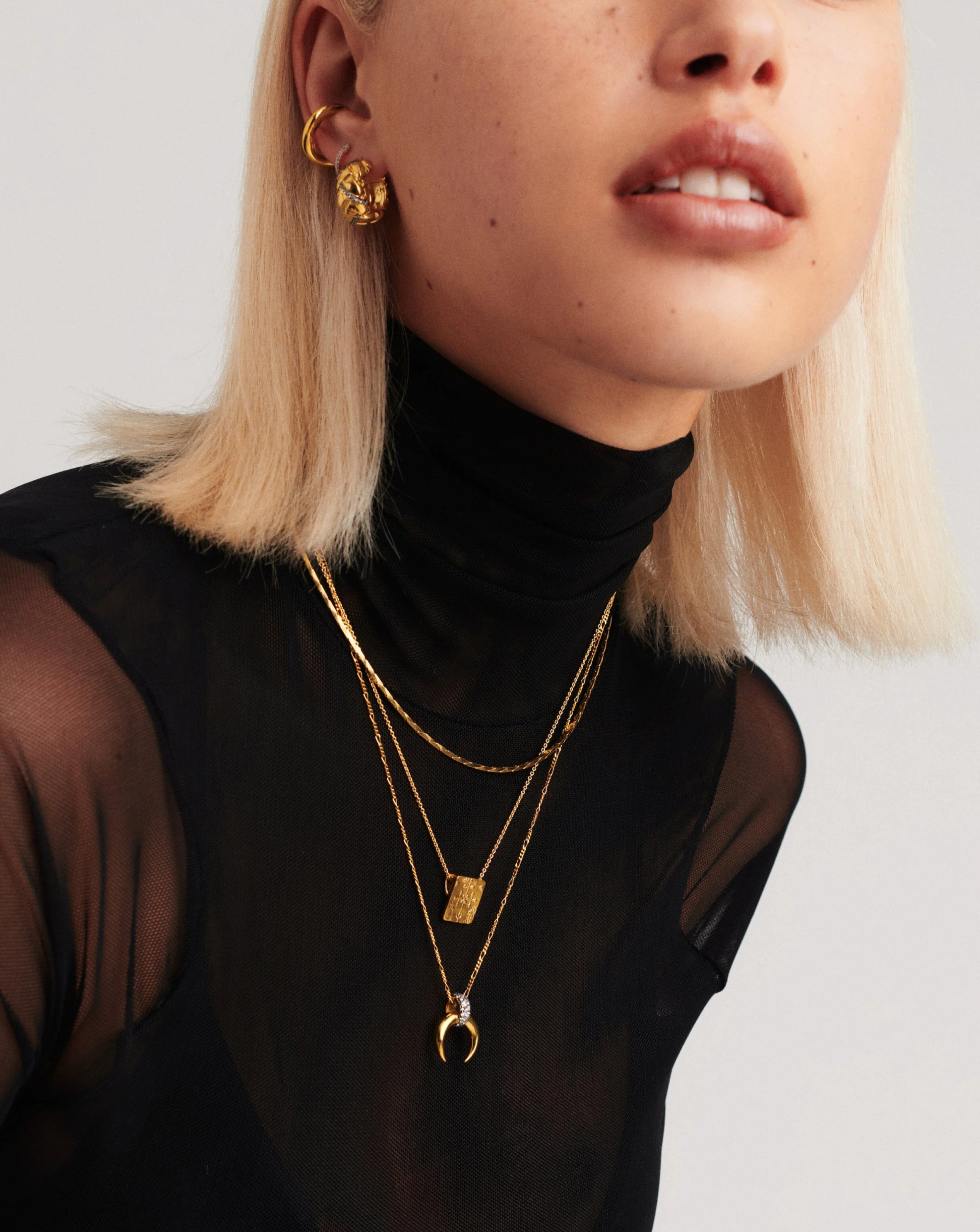 Lucy Williams Byzantine Square Coin Pendant Necklace | 18ct Gold Vermeil - Image 6