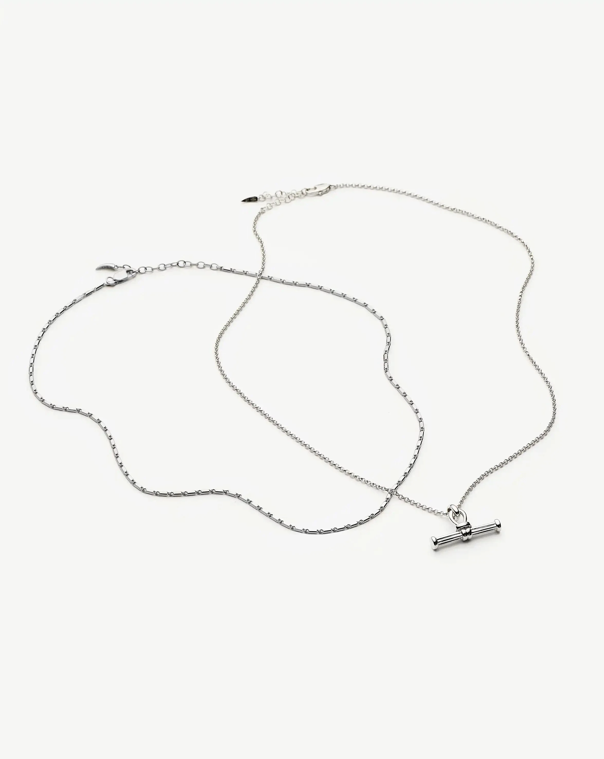 Lucy Williams Horizon & Ridge T-bar Necklace Set | Sterling Silver - Image 5