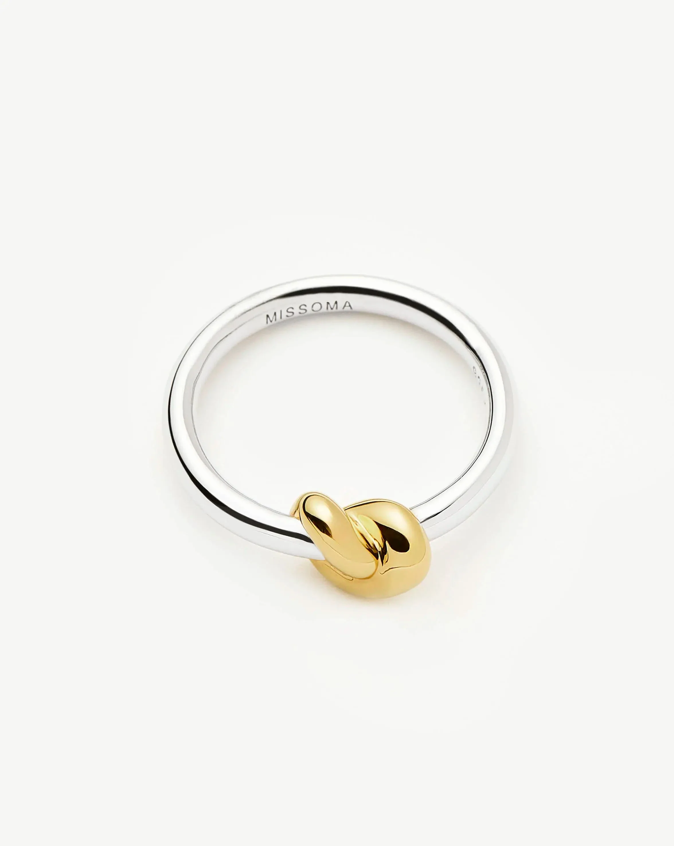 Lucy Williams Knot Stacking Ring | Mixed Metal - Image 4