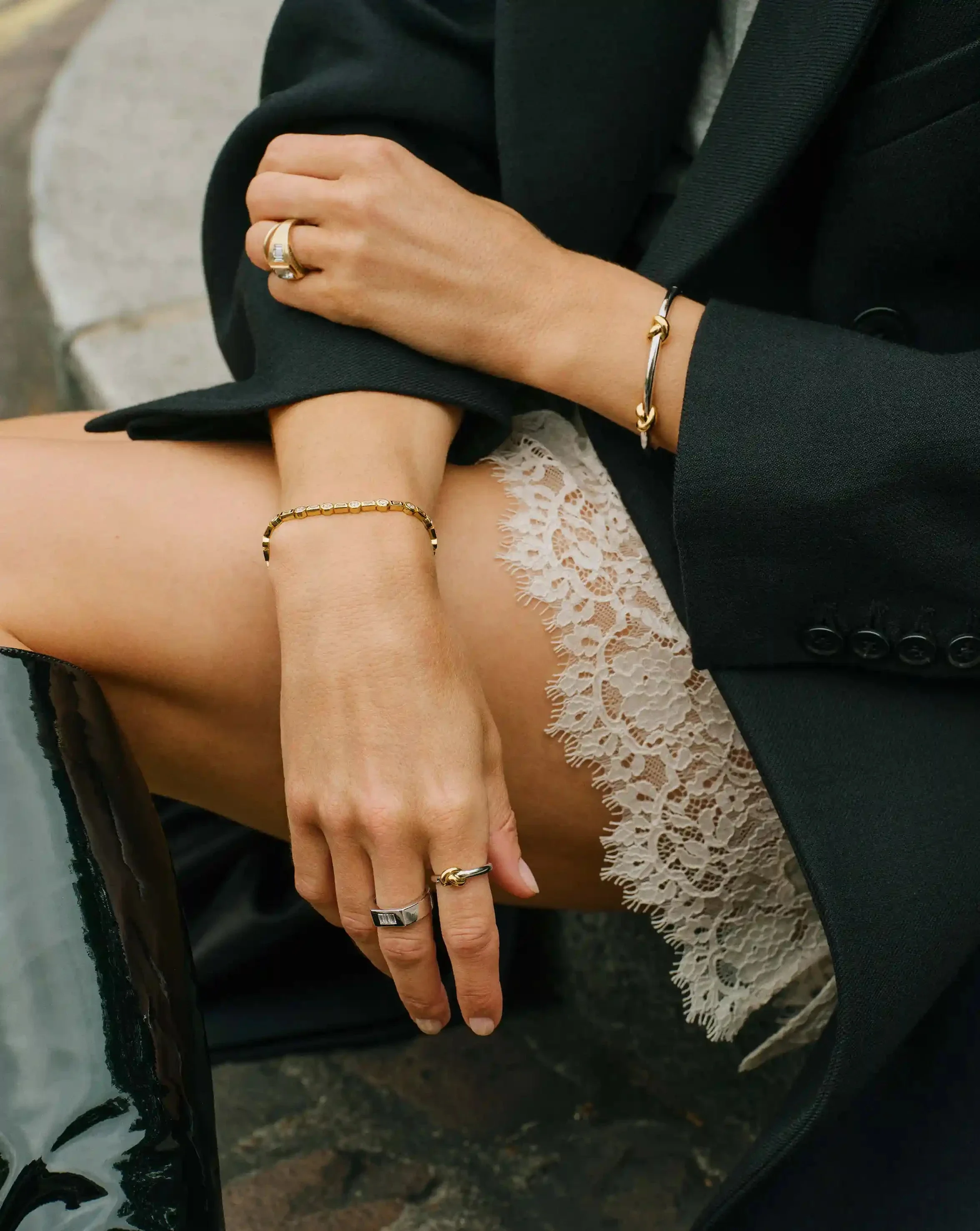 Lucy Williams Knot Stacking Ring | Mixed Metal - Image 6