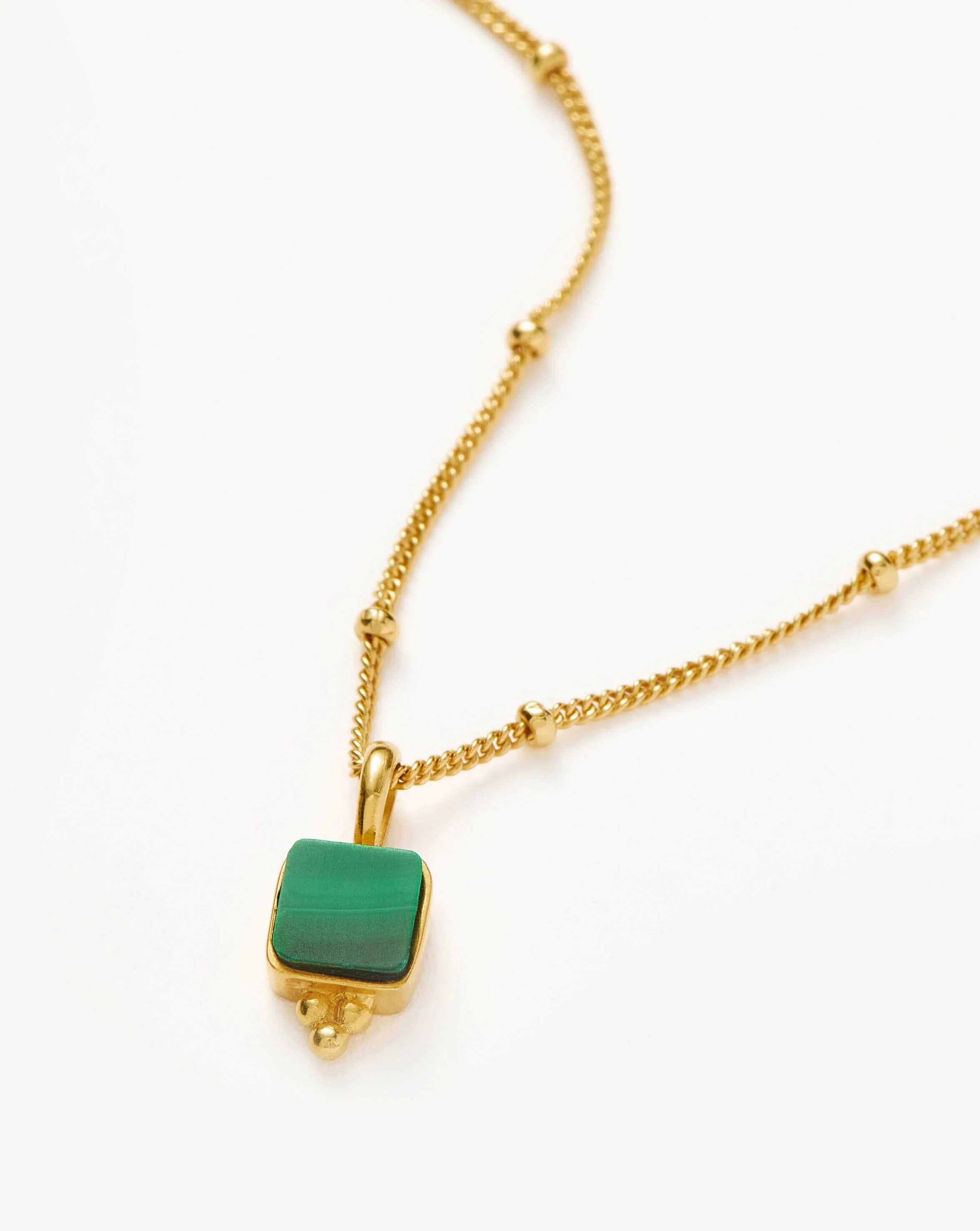Lucy Williams Malachite Choker | 18ct Gold Vermeil/Malachite - Image 4