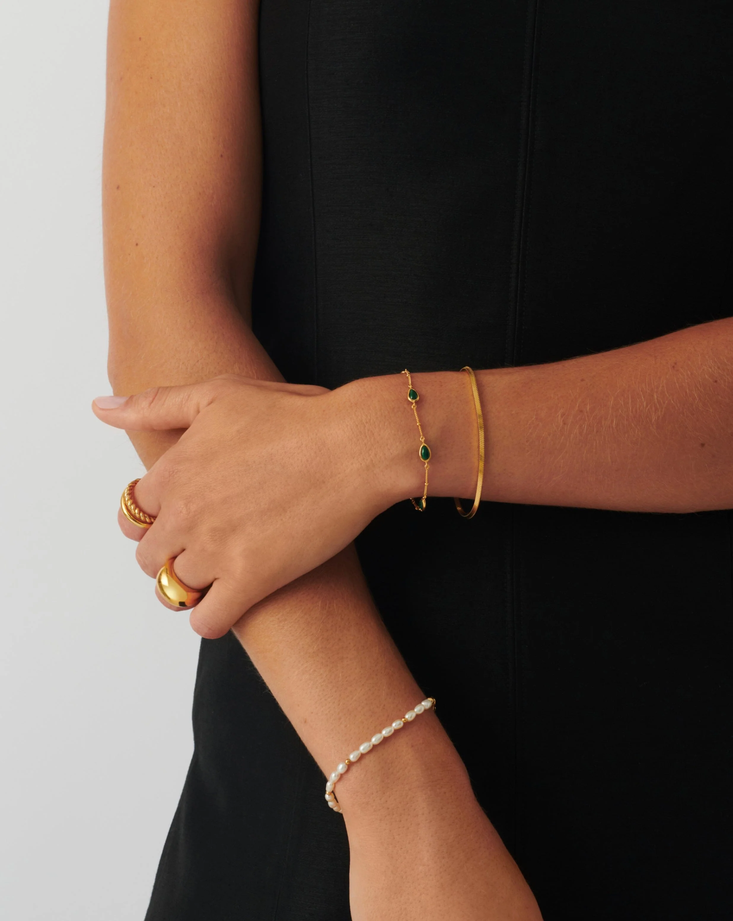 Magma Gemstone Charm Bracelet | 18ct Gold Vermeil on Recycled Sterling Silver - Image 2