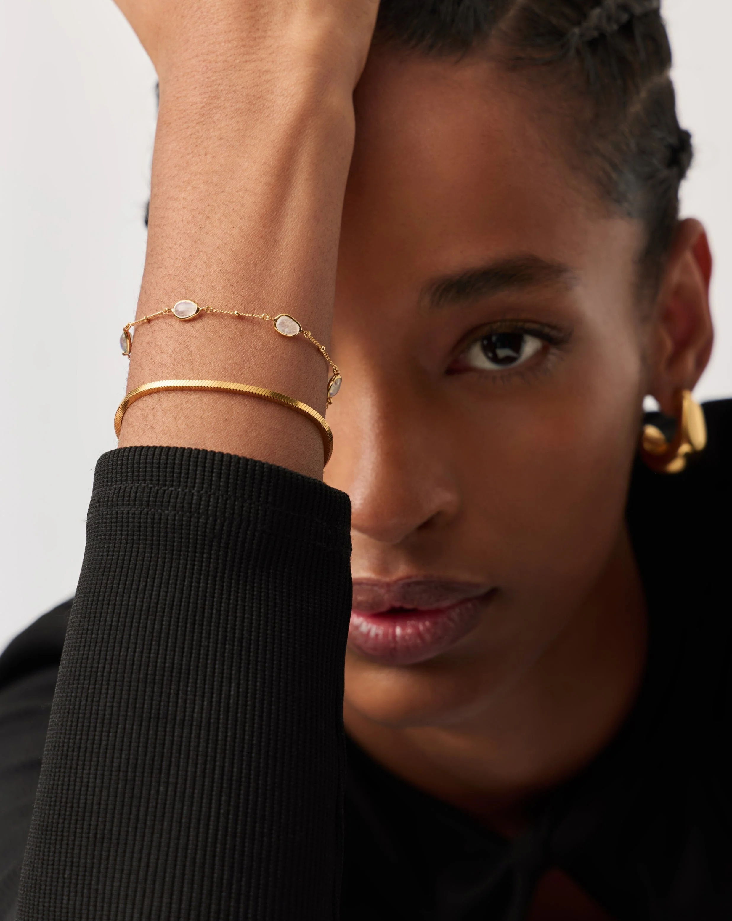 Magma Gemstone Charm Bracelet | 18ct Recycled Gold Vermeil on Recycled Sterling Silver - Image 3
