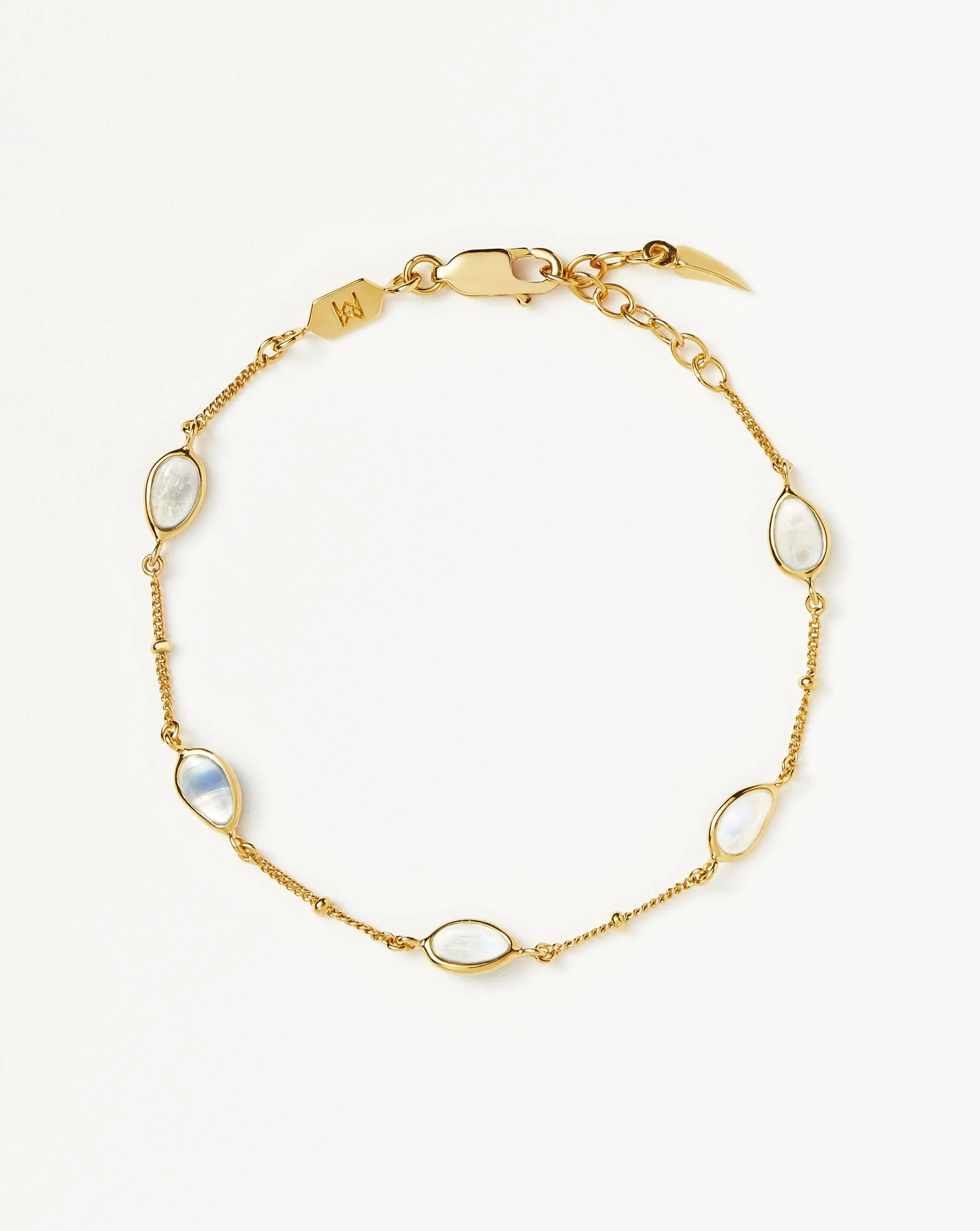 Magma Gemstone Charm Bracelet | 18ct Recycled Gold Vermeil on Recycled Sterling Silver - Image 4