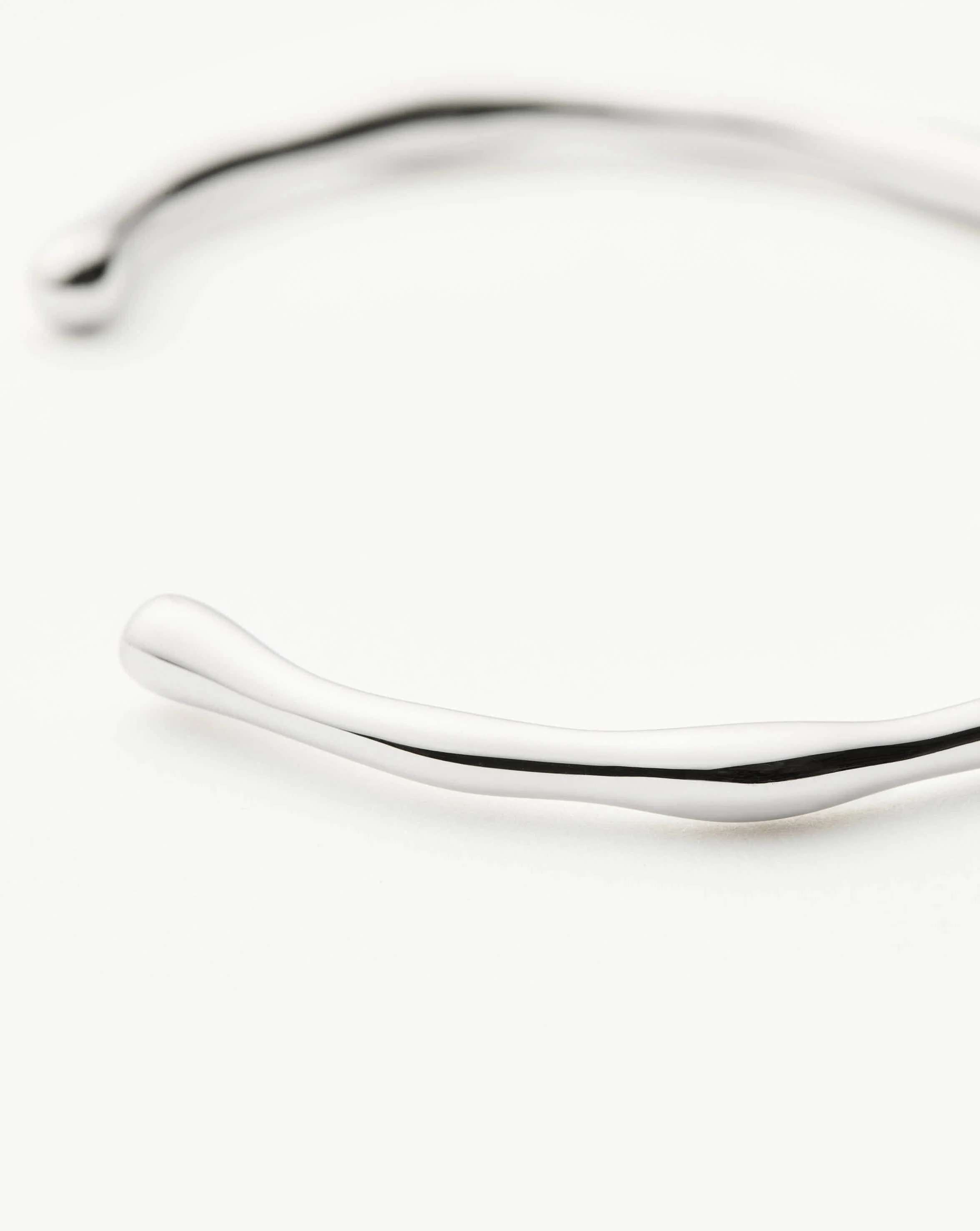 Molten Cuff Bracelet | Silver Plated - Image 4