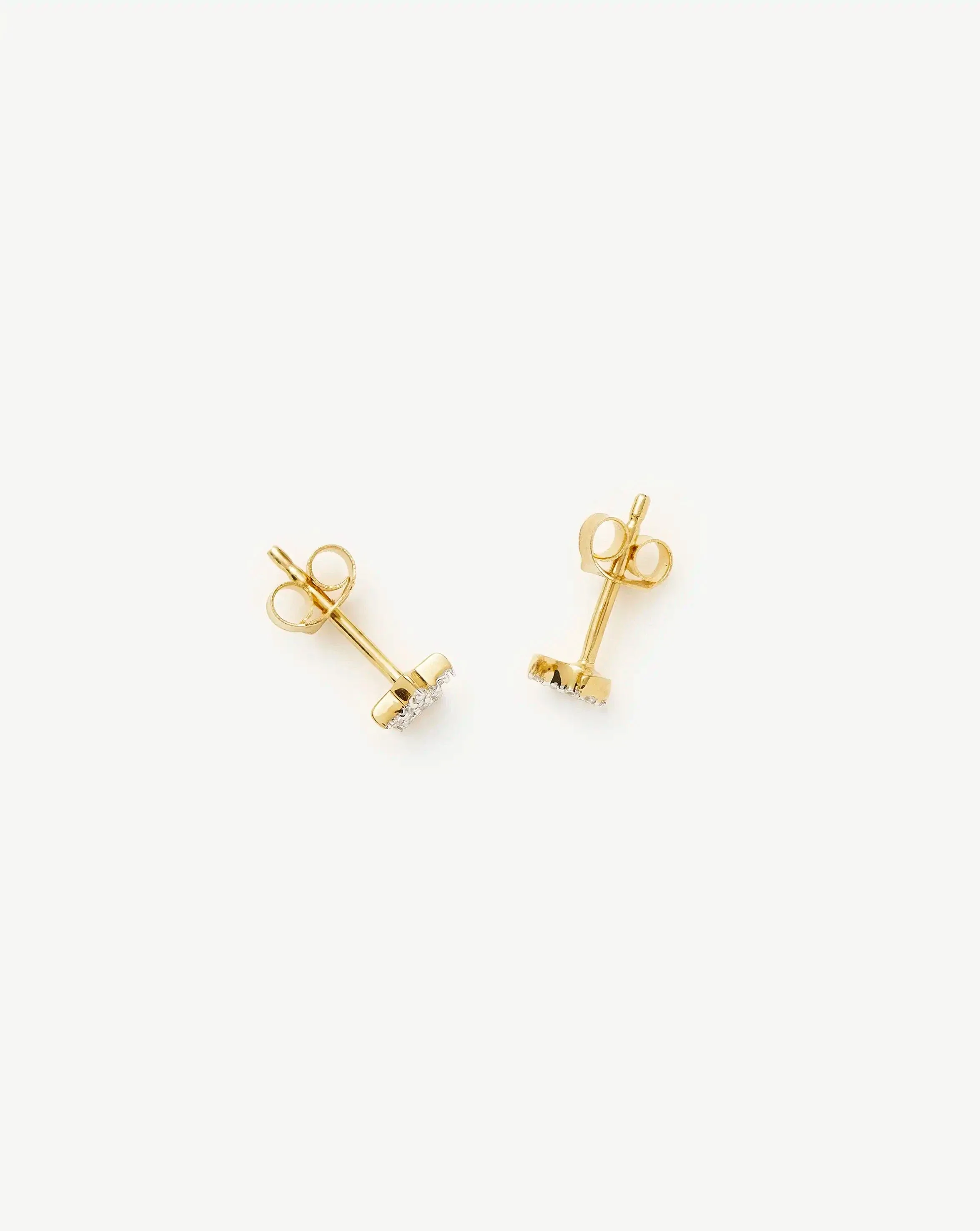 Pave Star Moon Stud Earrings - Image 4