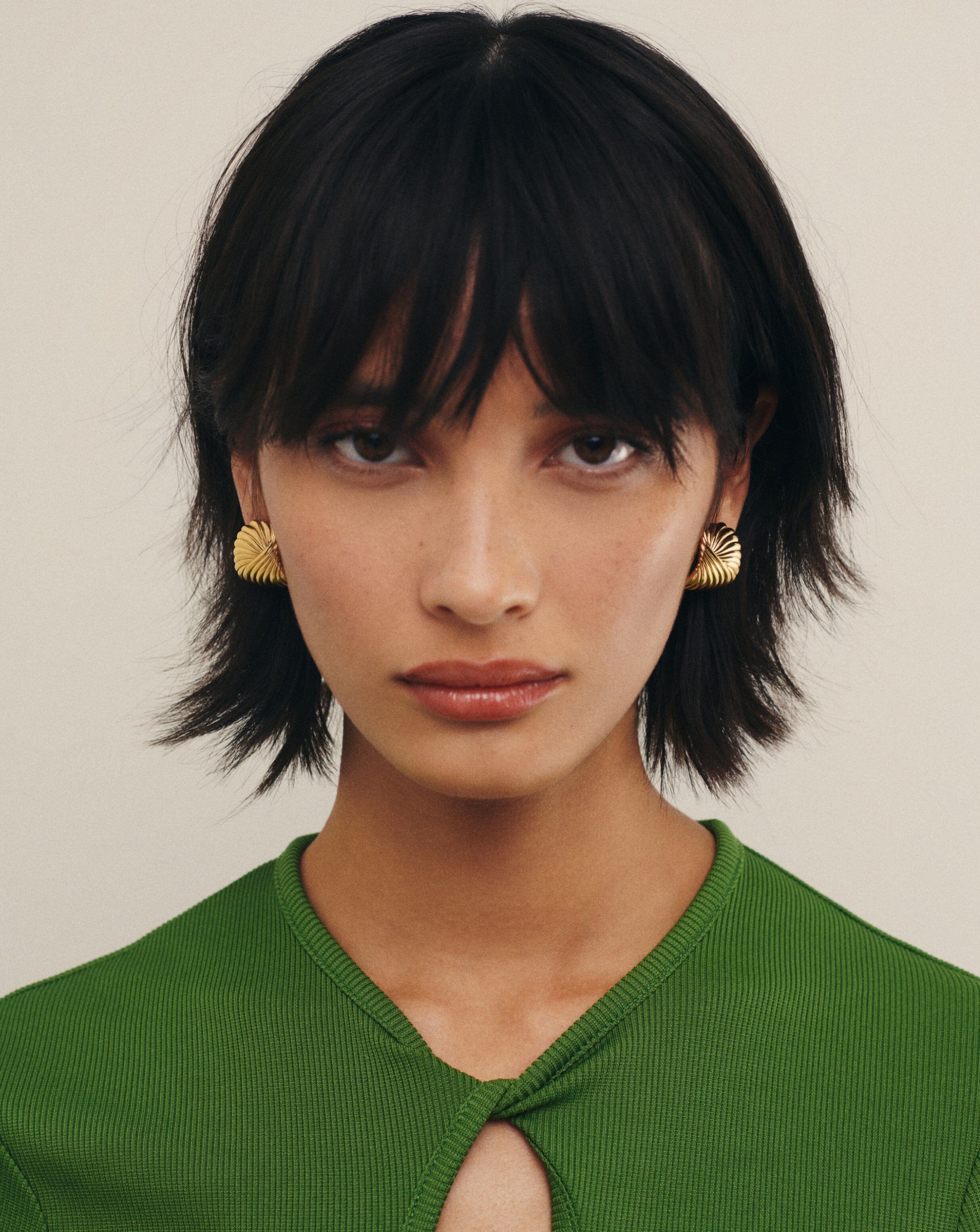 Ripple Oversized Stud Earrings - Image 6