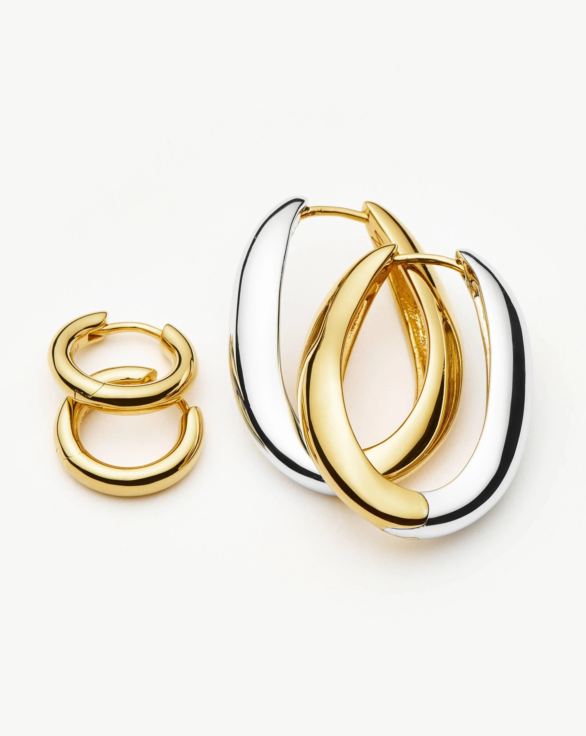 Savi Signature Hoop Set | Gold/Mixed Metal - Image 4