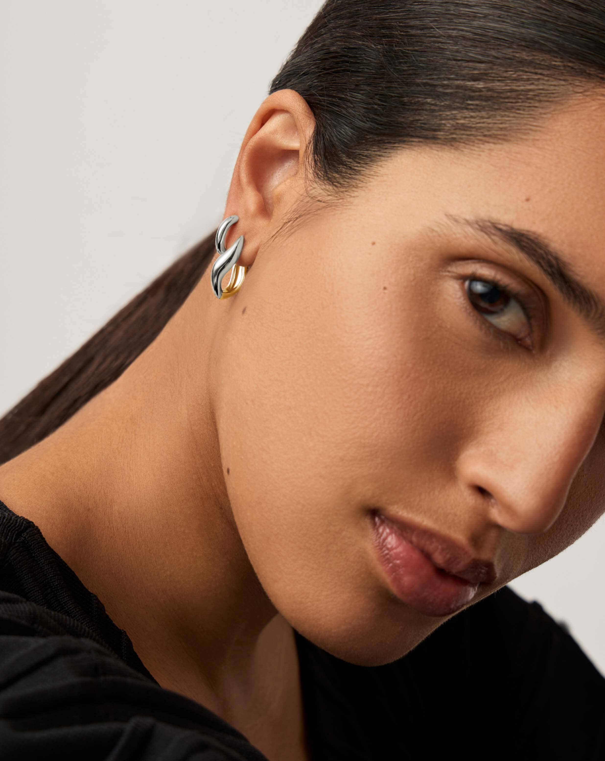 Savi Signature Hoop Set | Silver/Mixed Metal - Image 6