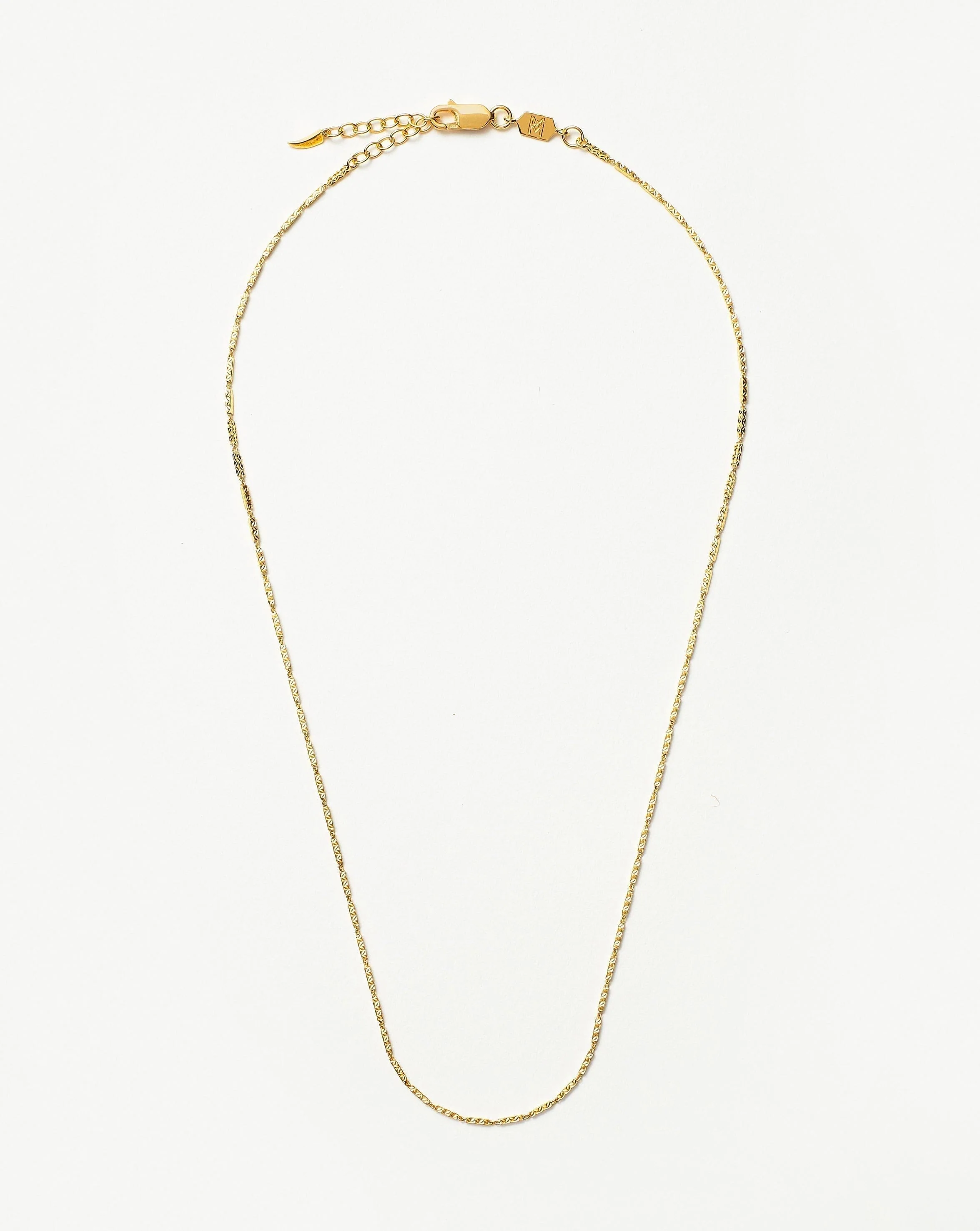 Savi Textured Link Chain Necklace
