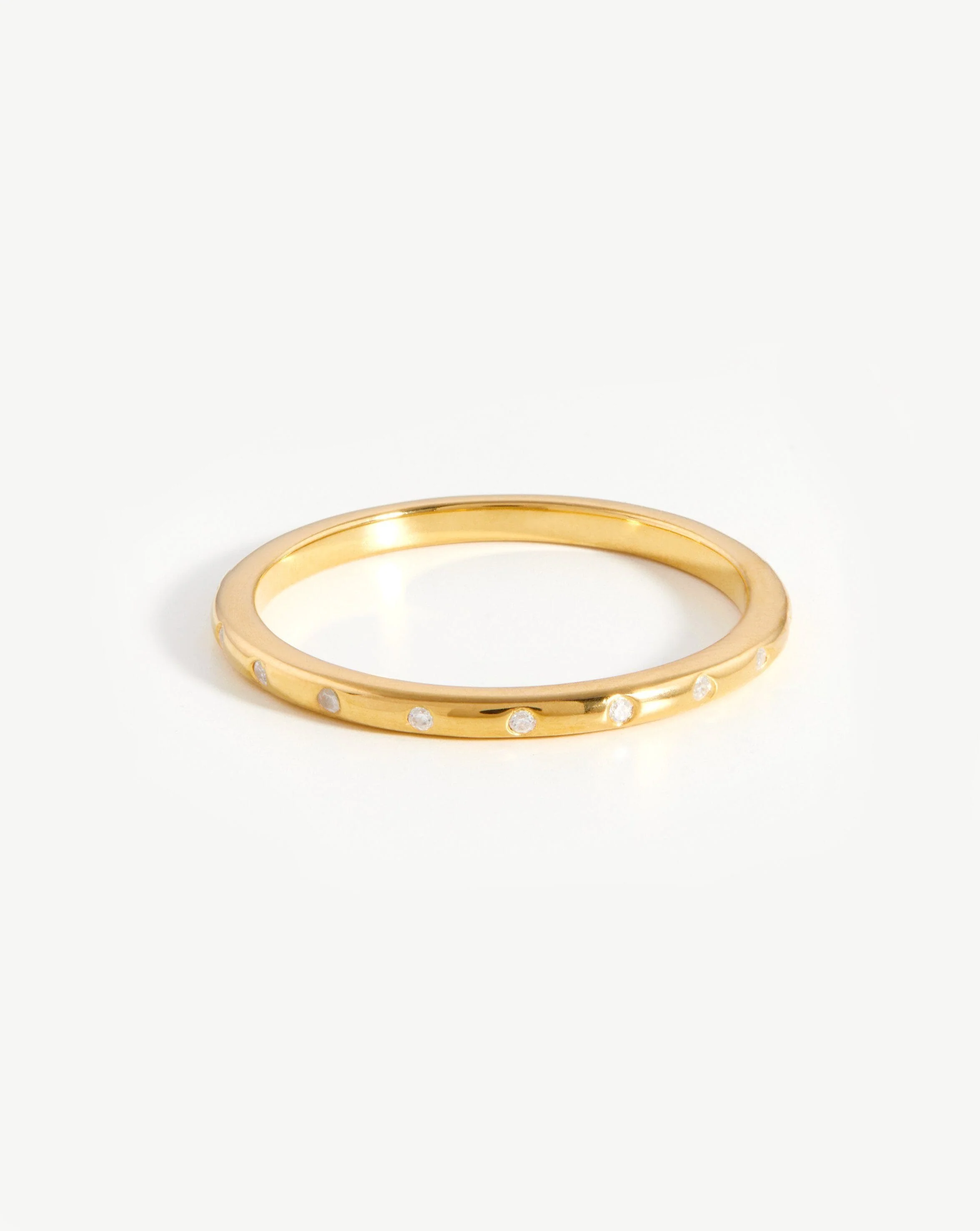 Solar Studded Ring | 18ct Gold Vermeil/Cubic Zirconia - Image 4