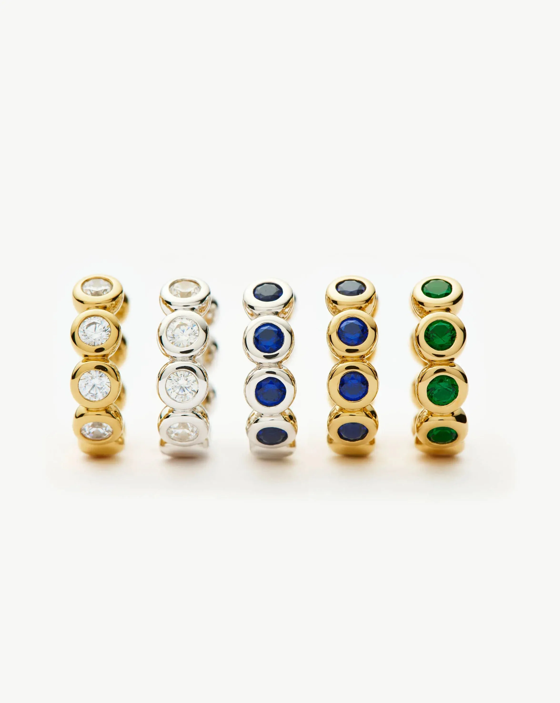 Tennis Small Hoop Earrings | 18ct Gold Vermeil Cubic Zirconia - Image 7